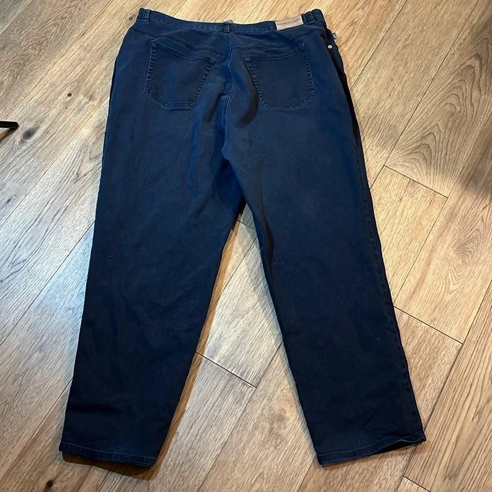 RALPH LAUREN JEANS CO. Navy straight legs jeans, size 20 W - Picture 4 of 4